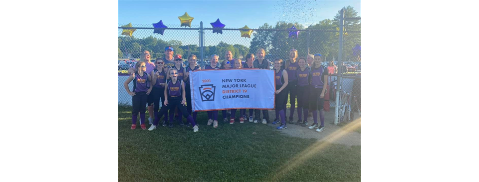 2021 Major Softball District Champs